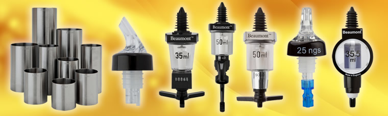 Buy spirit measures, jiggers and bar optic dispensers for UK delivery